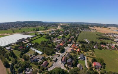 Przelot krajobrazowy nad miejscowościami Brzezie, Ujazd, Tomaszowice, Zabierzów